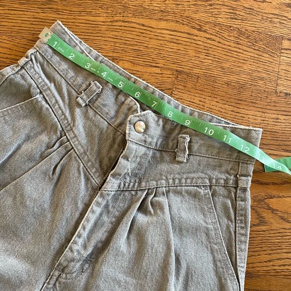 Vintage pleated western gray high rise jeans - Picture 5 of 12